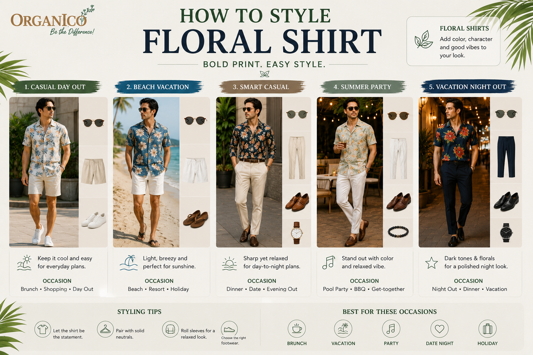 how to style floral shirt men