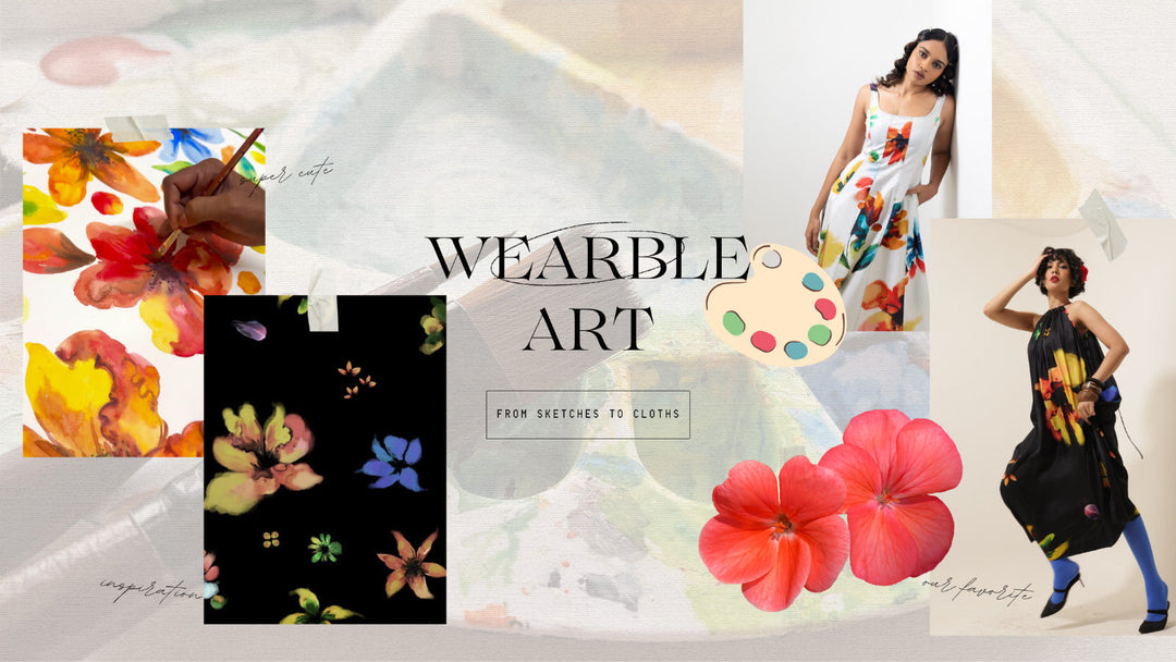 Where Nature Meets Fabric: A Floral Print with Heart