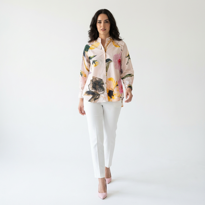 Summer Casual Floral Cotton Shirt