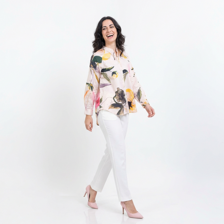 Summer Casual Floral Cotton Shirt